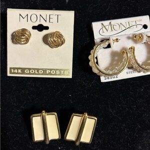 Monet Gold Knot Earrings